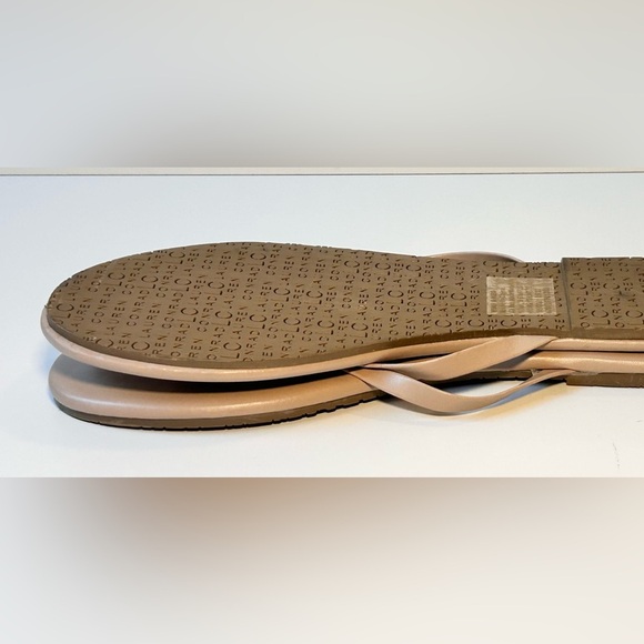 LC Lauren Conrad Honey 2 Latte Flip Flop Sandal Nude Beige Size 8 NWOT - Picture 3 of 7